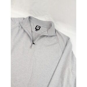 Footjoy Golf Thermo Series Mid Layer Gray 1/4 Zip Pullover XL Excellent Warm